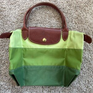 Longchamp 3 Shades Green Small Tote Bag